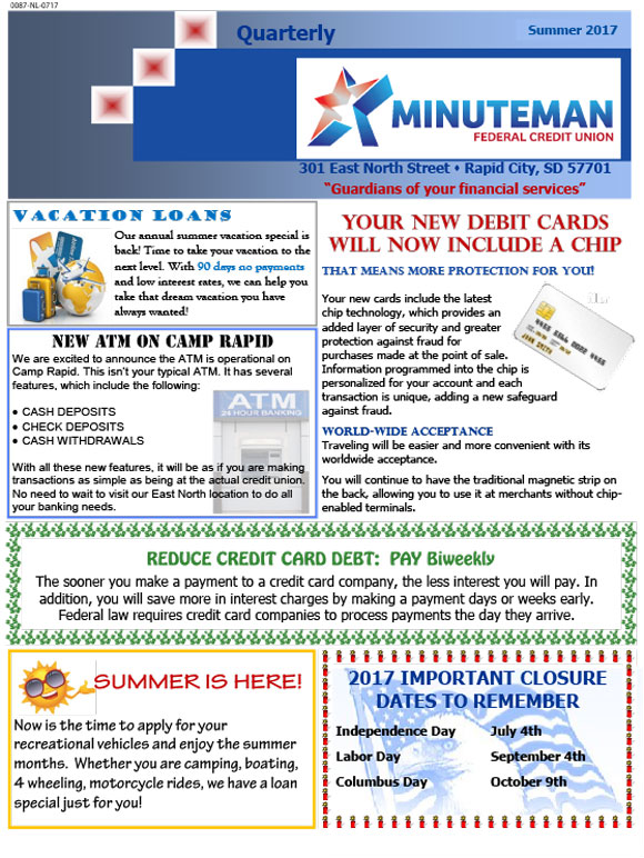 Minuteman Federal Credit Union Summer 2017